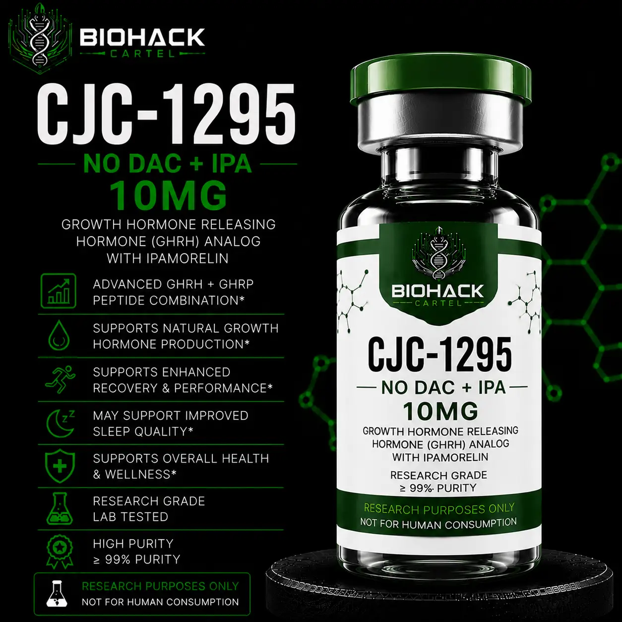 CJC-1295 No DAC + Ipamorelin 10mg CJC-1295 No DAC + Ipamorelin 10mg